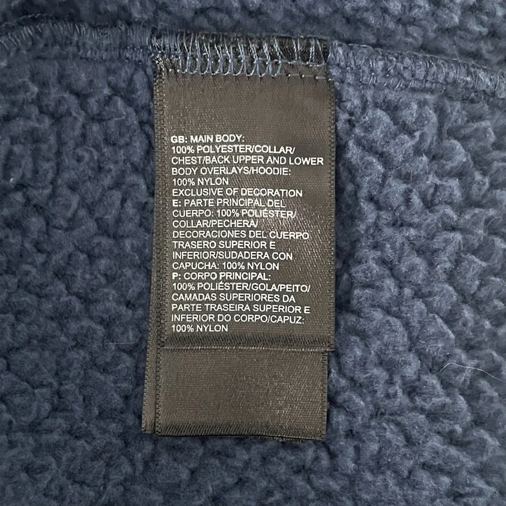 The North Face Blue Front Range Fleece‎ Full Zip Hooded Jacket | Mens Large